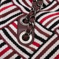Miniatyrbilde 7 av 10: Pre-owned Chanel CC Canvas Stripe Flap White