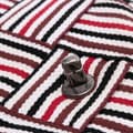 Miniatyrbilde 8 av 10: Pre-owned Chanel CC Canvas Stripe Flap White