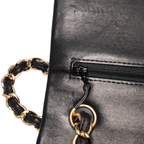 Pre-owned Chanel Jumbo Classic Lambskin Double Flap Black
