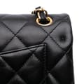 Miniatyrbild 9 av 10: Pre-owned Chanel Jumbo Classic Lambskin Double Flap Black