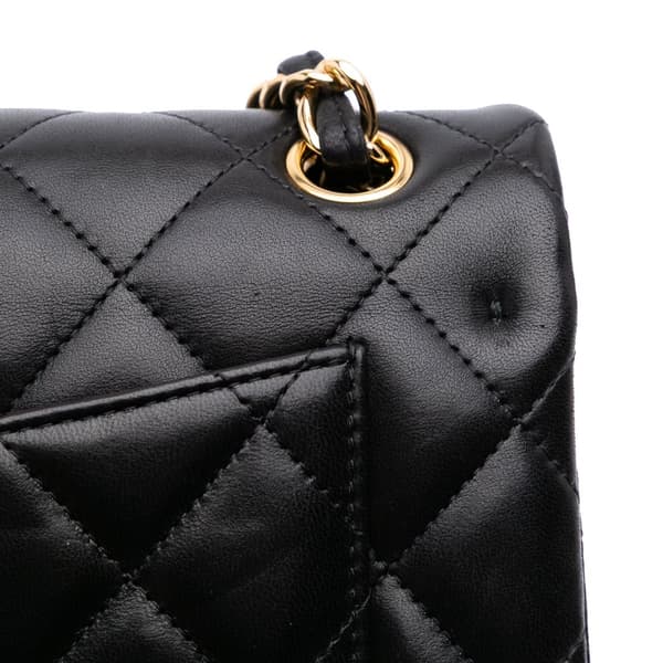 Pre-owned Chanel Jumbo Classic Lambskin Double Flap Black