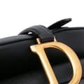 Miniatyrbilde 8 av 10: Pre-owned Dior Grained Calfskin Saddle Bag Black