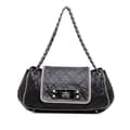 Pikkukuva 1 / 10: Pre-owned Chanel Quilted Lambskin East West Accordion Flap Black