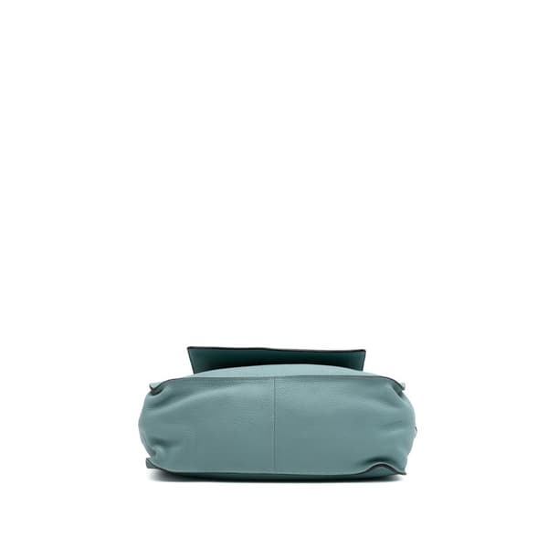 Pre-owned Hermès Clemence Marwari PM Blue