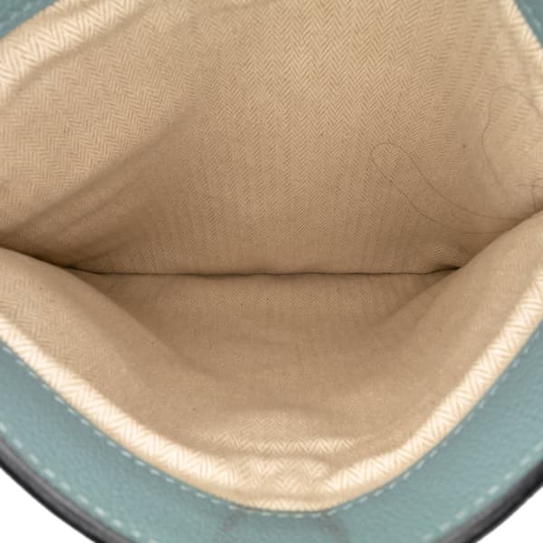 Pre-owned Hermès Clemence Marwari PM Blue