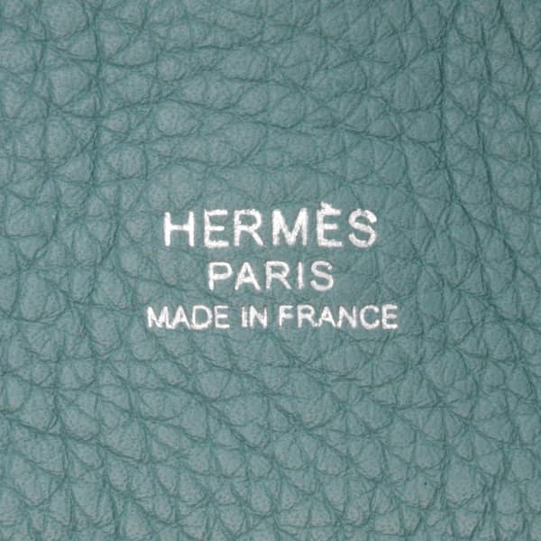 Pre-owned Hermès Clemence Marwari PM Blue