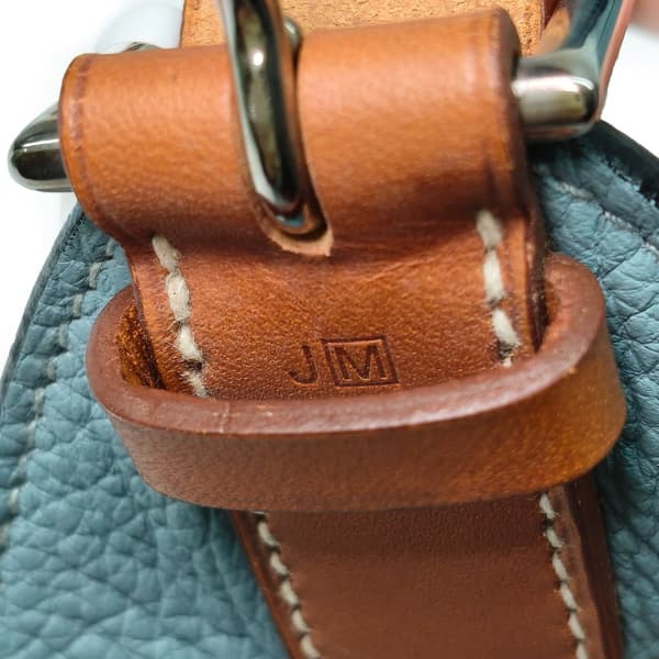 Pre-owned Hermès Clemence Marwari PM Blue