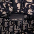 Miniatyrbilde 6 av 10: Pre-owned Dior Oblique Embroidered Canvas Saddle Bag Blue