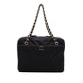 Pikkukuva 1 / 10: Pre-owned Chanel CC Chevron Jersey Camera Bag Gray