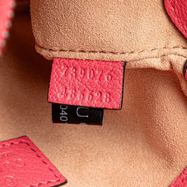 Pre-owned Gucci Mini Leather Aphrodite Shoulder Bag Pink