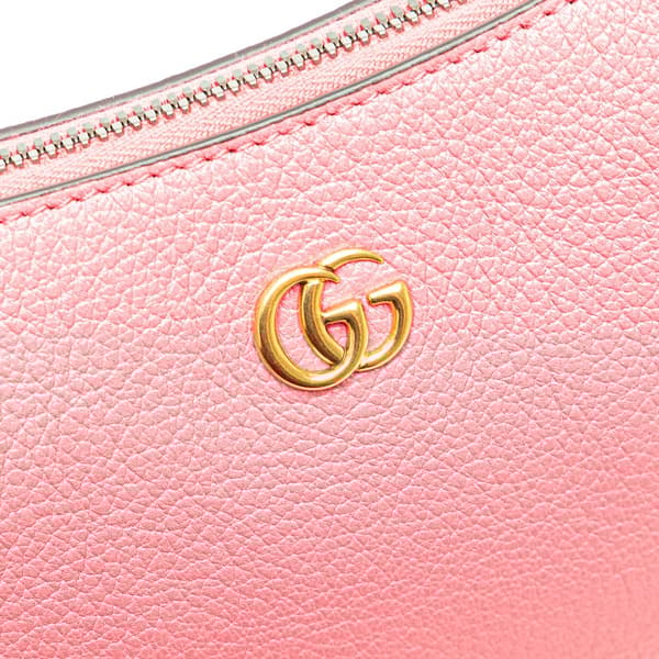 Pre-owned Gucci Mini Leather Aphrodite Shoulder Bag Pink