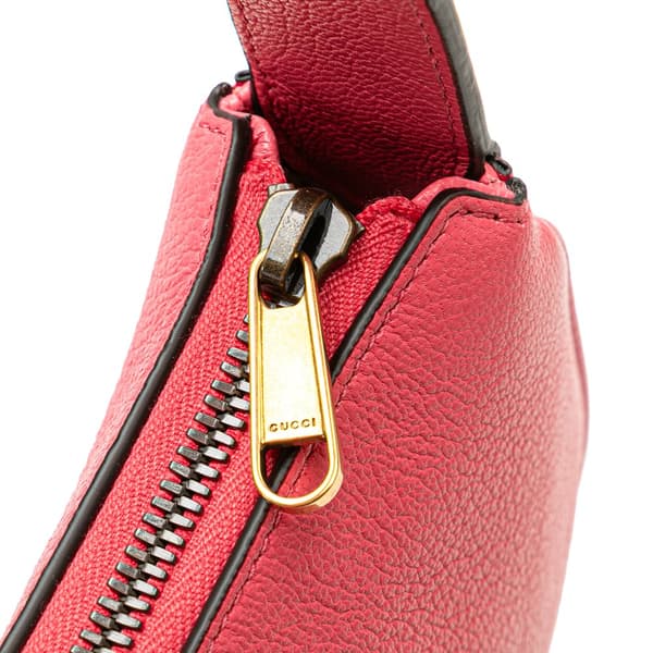 Pre-owned Gucci Mini Leather Aphrodite Shoulder Bag Pink