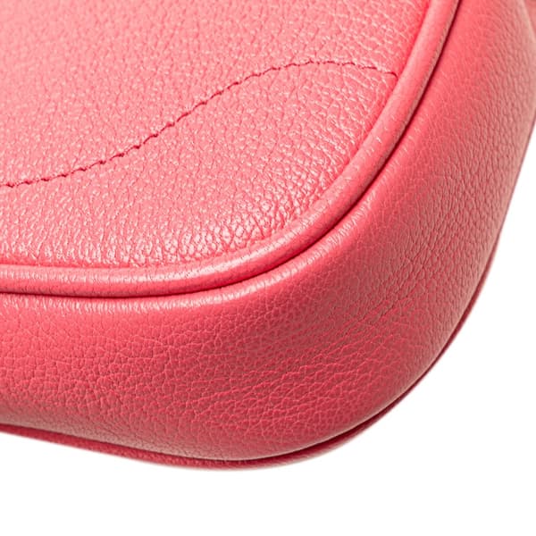 Pre-owned Gucci Mini Leather Aphrodite Shoulder Bag Pink