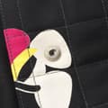 Miniatyrbild 8 av 10: Pre-owned Chanel Chocolate Bar Reissue Canvas Printed Multipocket Flap Black