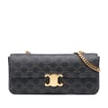 Pikkukuva 1 / 10: Pre-owned Celine Triomphe Coated Canvas Chain Shoulder Bag Brown