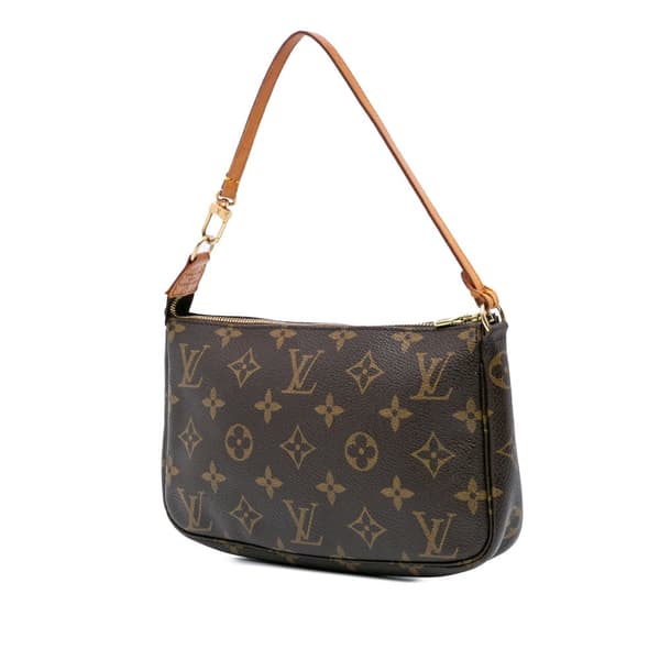 Pre-owned Louis Vuitton Monogram Pochette Accessoires Brown