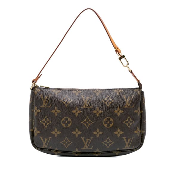 Pre-owned Louis Vuitton Monogram Pochette Accessoires Brown