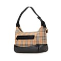 Miniatyrbilde 2 av 10: Pre-owned Burberry Haymarket Check Canvas Shoulder Bag Brown