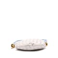 Miniatyrbilde 3 av 9: Pre-owned Bottega Veneta Small Nappa and Canvas Intrecciato Solstice Shoulder Bag Blue