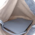 Miniatyrbilde 4 av 9: Pre-owned Bottega Veneta Small Nappa and Canvas Intrecciato Solstice Shoulder Bag Blue