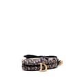 Miniatyrbilde 3 av 10: Pre-owned Dior Oblique Canvas Embroidered Saddle Bag Blue
