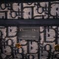 Miniatyrbilde 5 av 10: Pre-owned Dior Oblique Canvas Embroidered Saddle Bag Blue