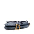 Miniatyrbilde 3 av 10: Pre-owned Dior Oblique Embroidered Denim Saddle Bag Blue