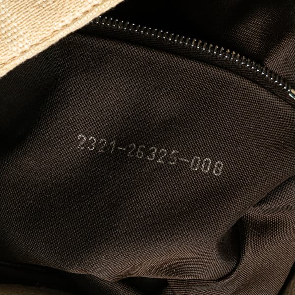 Pre-owned Fendi Zucca Canvas Mamma Forever Brown