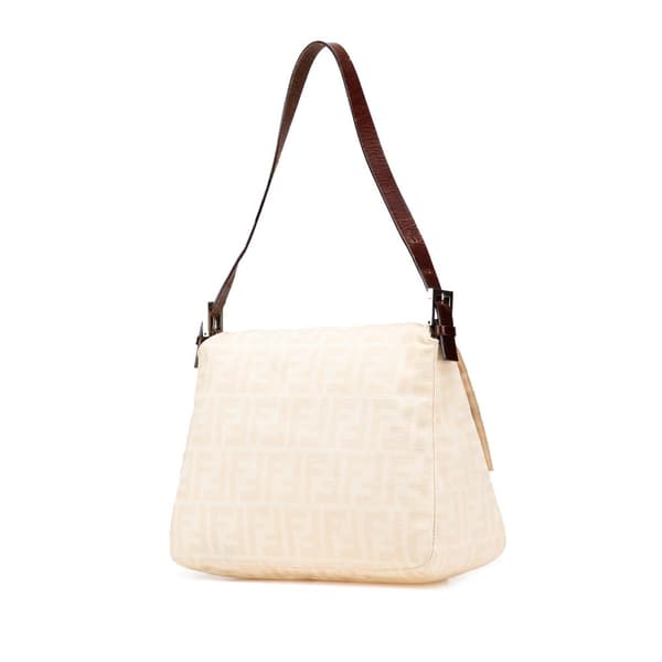 Pre-owned Fendi Zucca Canvas Mamma Forever Brown