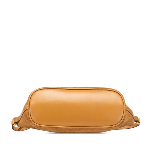 Pre-owned Gucci Suede Boat Brown
