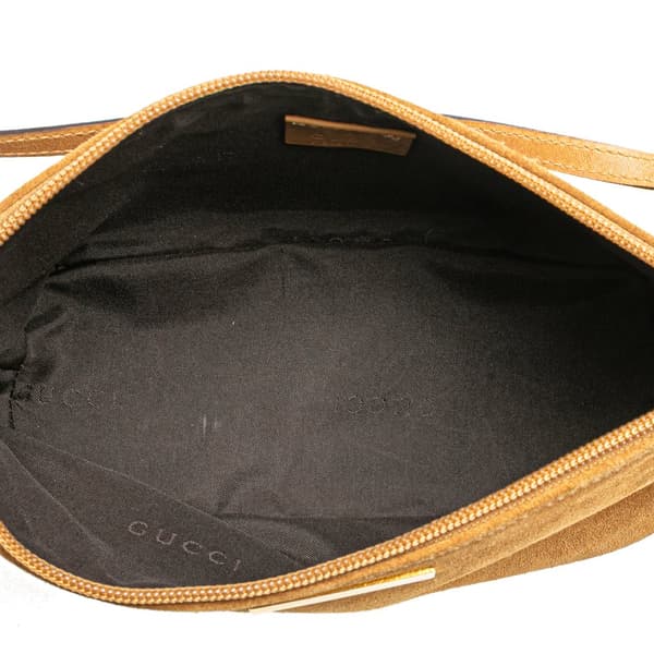 Pre-owned Gucci Suede Boat Brown