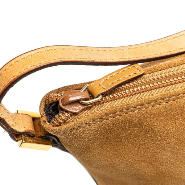 Pre-owned Gucci Suede Boat Brown