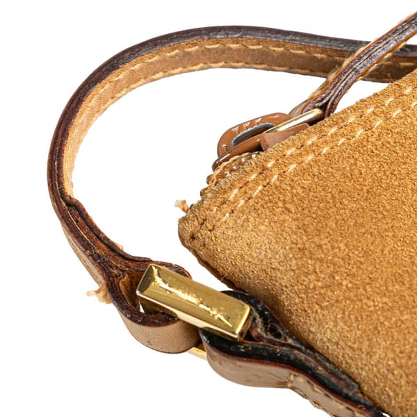 Pre-owned Gucci Suede Boat Brown