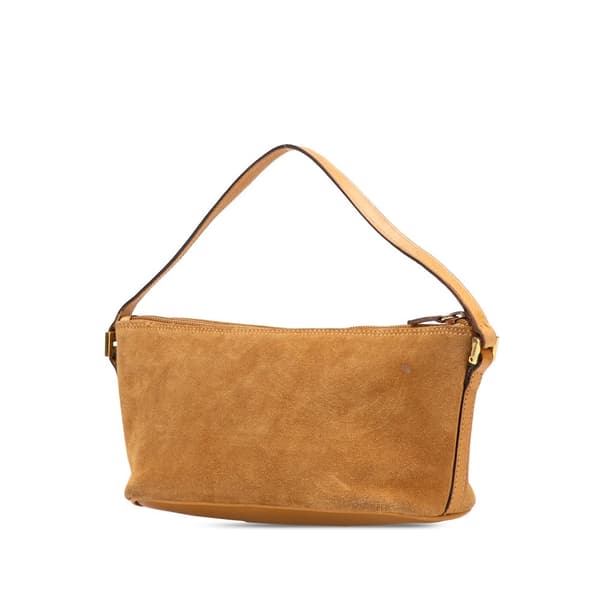 Pre-owned Gucci Suede Boat Brown