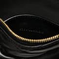 Miniatyrbillede 6 af 10: Pre-owned Saint Laurent Mini Quilted Lambskin Sade Shoulder Bag Black