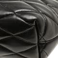Miniatyrbillede 9 af 10: Pre-owned Saint Laurent Mini Quilted Lambskin Sade Shoulder Bag Black