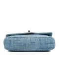 Miniatyrbild 3 av 9: Pre-owned Chanel Medium Embroidered Denim Perfume Bottle Single Flap Blue
