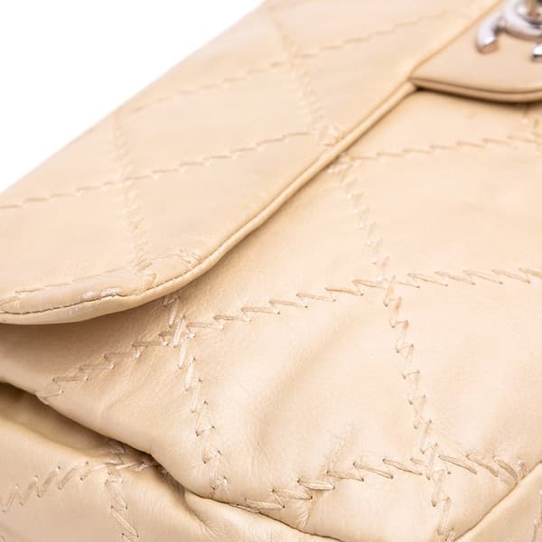 Pre-owned Chanel Quilted Lambskin Ultimate Stitch Flap Brown