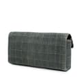 Miniatyrbild 2 av 9: Pre-owned Chanel CC Chocolate Bar Denim East West Flap Blue
