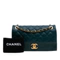 Miniatyrbild 10 av 10: Pre-owned Chanel Medium Calfskin Soft Elegance Flap Green