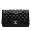Pikkukuva 1 / 10: Pre-owned Chanel Jumbo Classic Lambskin Double Flap Black