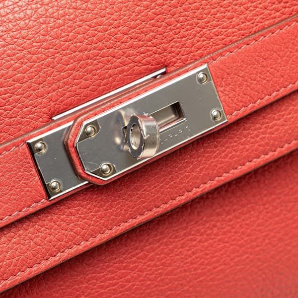 Pre-owned Hermès Togo JPG Shoulder Kelly II 42 Red