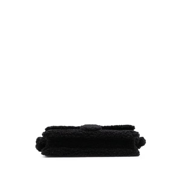 Pre-owned Jacquemus Shearling Le Bambidou Shoulder Bag Black
