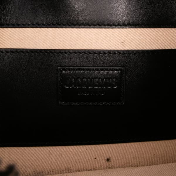 Pre-owned Jacquemus Shearling Le Bambidou Shoulder Bag Black