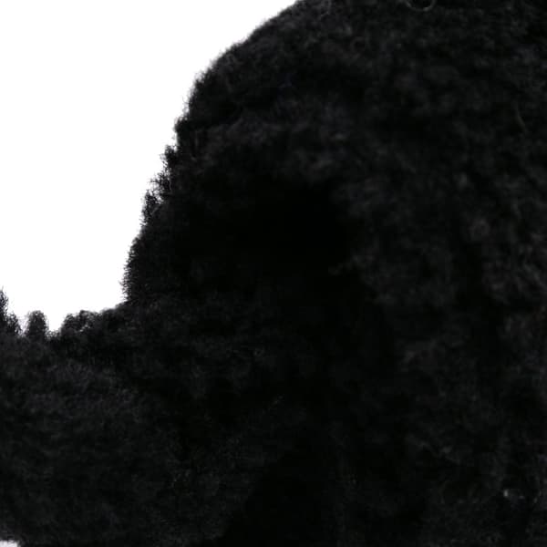 Pre-owned Jacquemus Shearling Le Bambidou Shoulder Bag Black