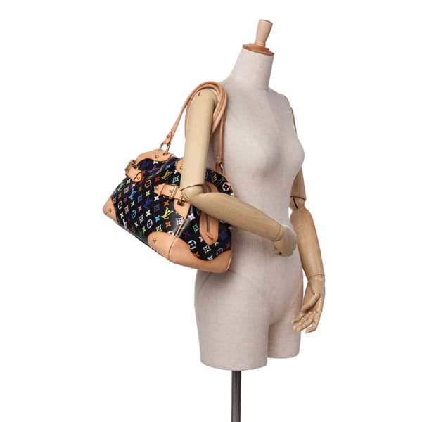 Pre-owned Louis Vuitton Monogram Multicolore Claudia Black