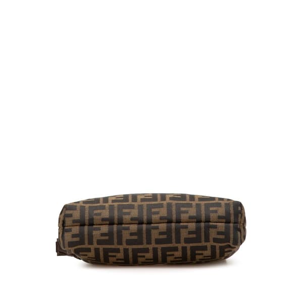Pre-owned Fendi Zucca Canvas Shoulder Bag Brown