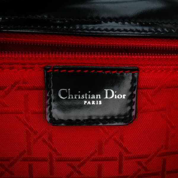 Pre-owned Dior Patent Shoulder Bag Black