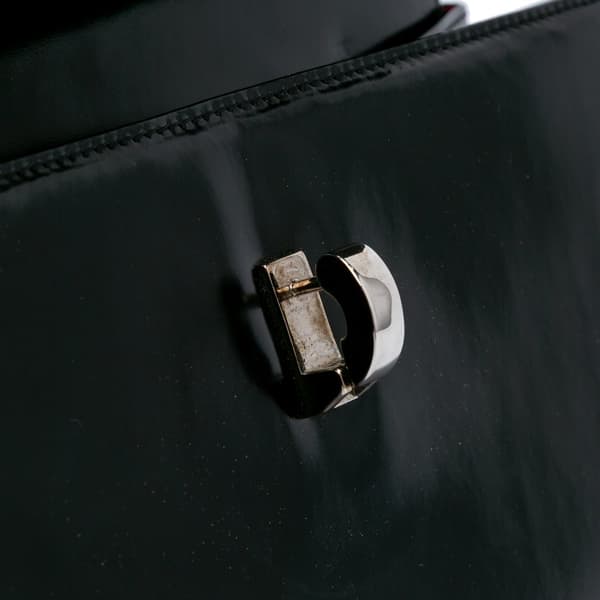 Pre-owned Dior Patent Shoulder Bag Black