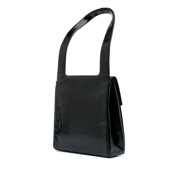 Pre-owned Dior Patent Shoulder Bag Black